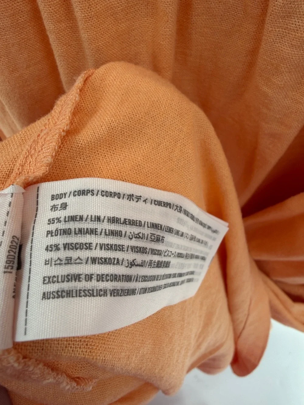 Abercrombie & Fitch Asymmetrical Tiered Linen Blend Maxi Dress - Peach - Medium